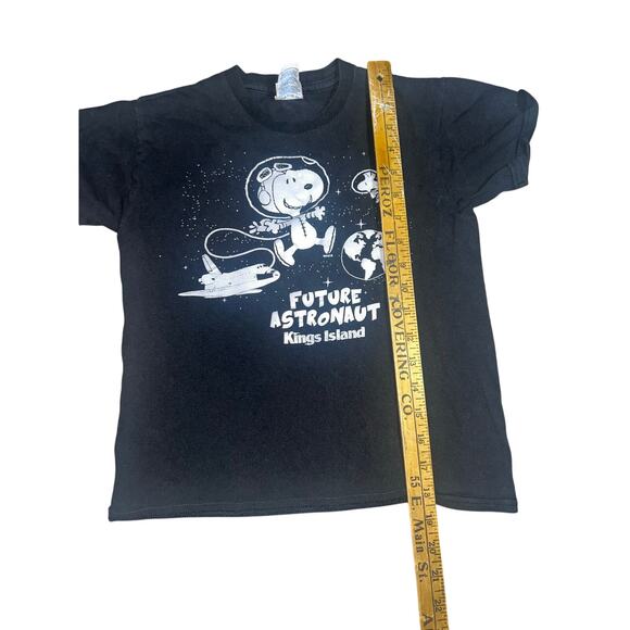 Vintage Peanuts Snoopy Future Astronaut Kings Island Graphic T-shirt youth Med - Picture 2 of 7
